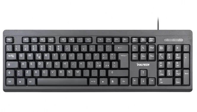 TASTIERA USB 2.0 105 TASTI VULTECH+T NUM