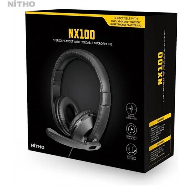 CUFFIE NITHO NX100 GAMING CON MICROFONO CON FILO JACK