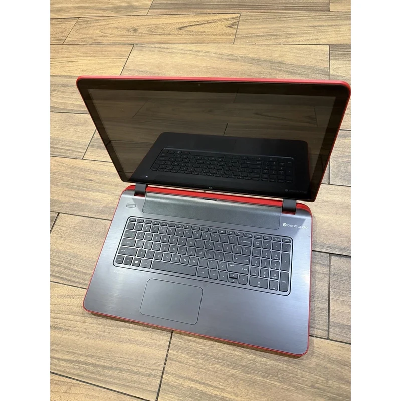 Red HP Pavilion 17.3" Touchscreen Laptop, AMD A4-6210 @ 1.80 GHz (4GB RAM, 673GB HDD) CD DVD, Windows 11