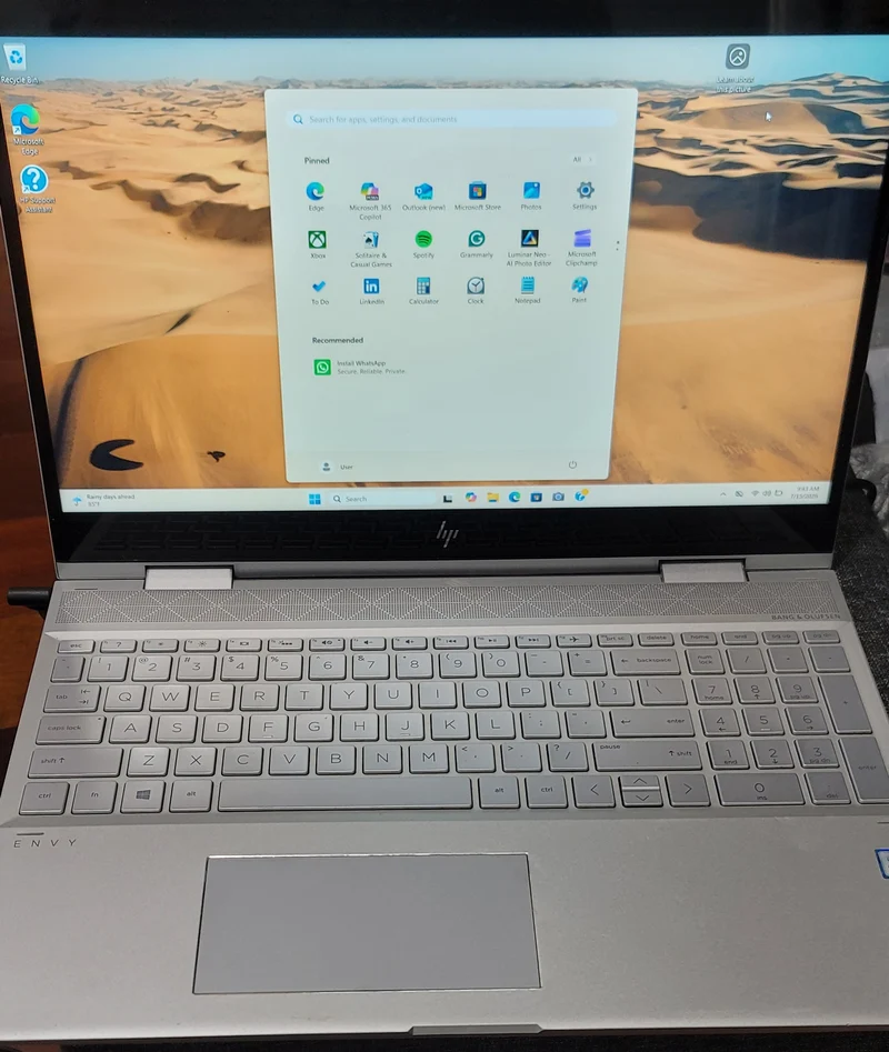 HP ENVY X360 15M-CN0011DX, 15.6" TOUCHSCREEN, INTEL CORE I5-8250U @ 1.60GHZ (12GB RAM, 256GB SSD + 1TB HDD) Windows 11, Backlit Keyboard