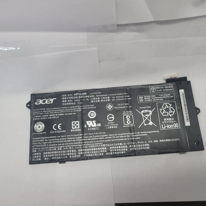 Acer Model AP13J4K 11.4V 45Wh Battery
