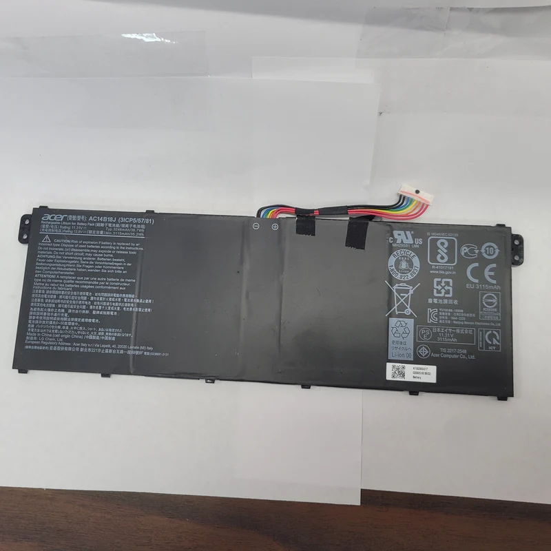 Acer Model AC14B18J (3ICP5/57/61) Battery