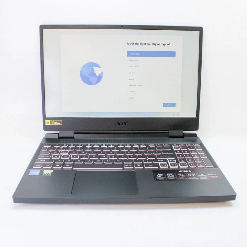 Acer Nitro 5 AN515-58-046, 15.6" Gaming Laptop Intel Core i5-12500H @ 3.10 GHz (16GB RAM, 512GB SSD) Windows 11, Nvidia GeForce RTX 3050 BACKLIT KEYS