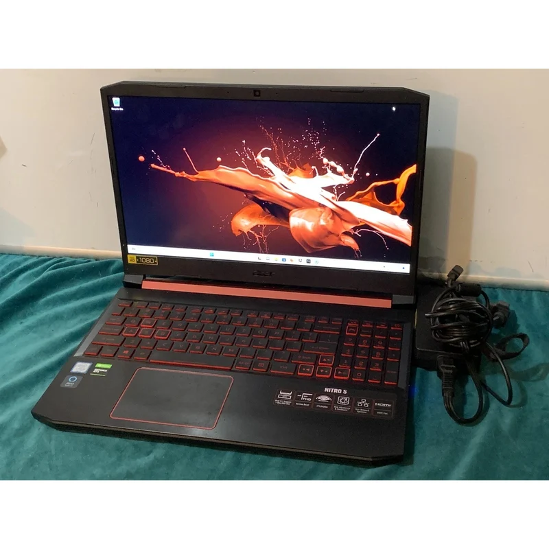 Acer Nitro 5 15.6" Gaming Laptop Intel Core i5-9300H (8GB RAM, 256GB SSD+ 1TB HDD) GeForce GTX 1650 Windows 11 Home, BACKLIT KEYS