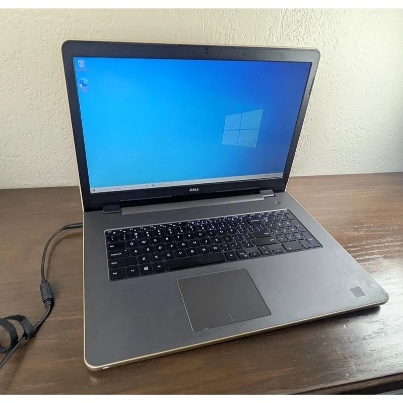 DELL INSPIRON 5755 17" Laptop Gold AMD A8 Radeon R5 12GB RAM 480GB SSD Windows 10