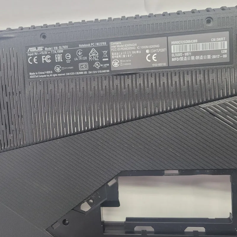 ASUS Model GL703V Bottom Shell