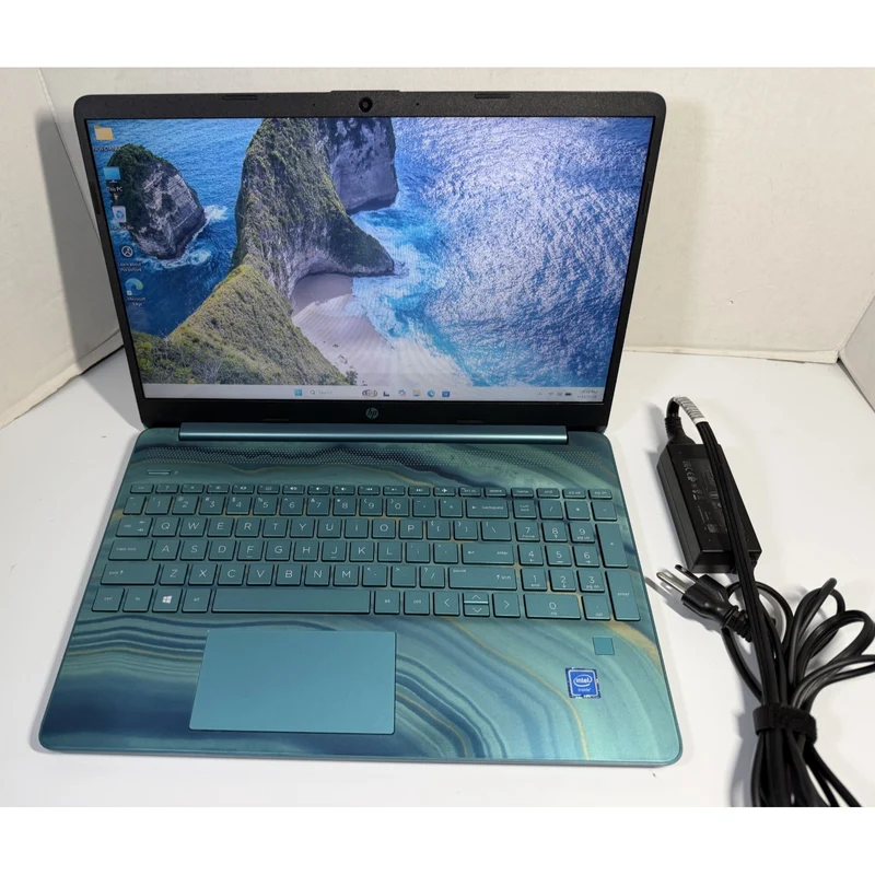 HP Laptop 15-dy0029ds 15.6" HD (1366 x 768) Intel Celeron 4020, Intel UHD Graphics 600 4GB DDR4 RAM, 128GB SSD, Windows 11, Backlit Keyboard, Underwater