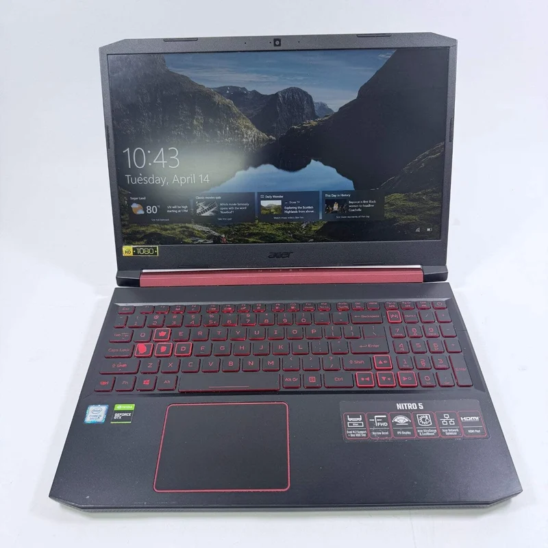 Acer Nitro 5 AN515-54-5659 15.6" GAMING LAPTOP, Intel Core i5-9300H @ 2.4GHz (8GB RAM, 256GB SSD + 500GB HDD) Backlit Keyboard, NVIDIA GTX 1650, WINDOWS 11, 2020