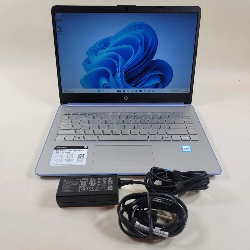 Lavender HP Laptop 14-DQ6012DX 14" FHD LCD Laptop Intel N150 800MHz (4GB RAM, 128GB SSD) Windows 11, 2021