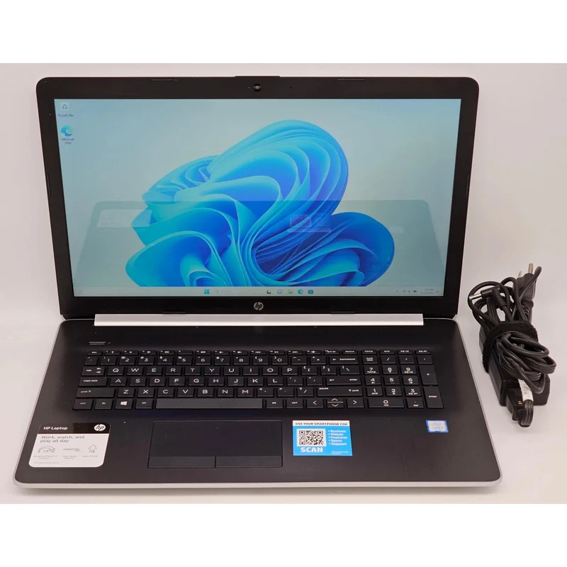 HP 17 - 17.3" HD Display Laptop, Intel Core i5-8250U @ 3.40GHz (16GB RAM, 256GB SSD) Backlit Keyboard, CD DVD, Windows 11