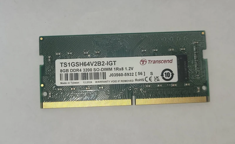 Transcend TS1GSH64V2B2-IGT 8GB DDR4 3200 SODIMM Laptop RAM