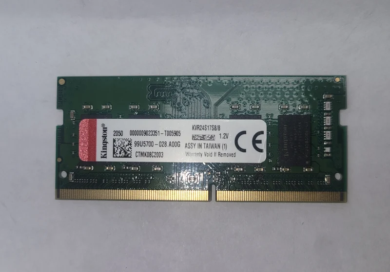 Kingston 8GB DDR4 1x8 2400 KVR24S17S8/8 8GB SODIMM Memory