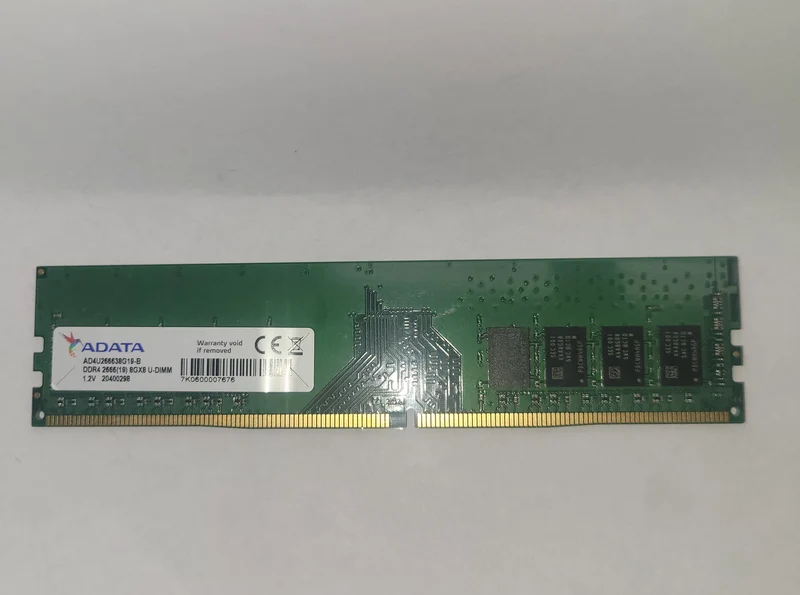 ADATA AD4U266638G19-B DDR4 2666(19) 8GX8 U-DIMM DESKTOP MEMORY