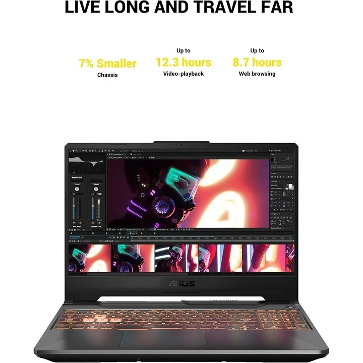 ASUS TUF Gaming A15 15.6" 144Hz Gaming Laptop AMD Ryzen 7-4800H @ 2.9GHz (12GB RAM, 256 SSD + 1TB HDD) NVIDIA GEFORCE GTX 1660 Ti, RGB KEYBOARD, WINDOWS 11