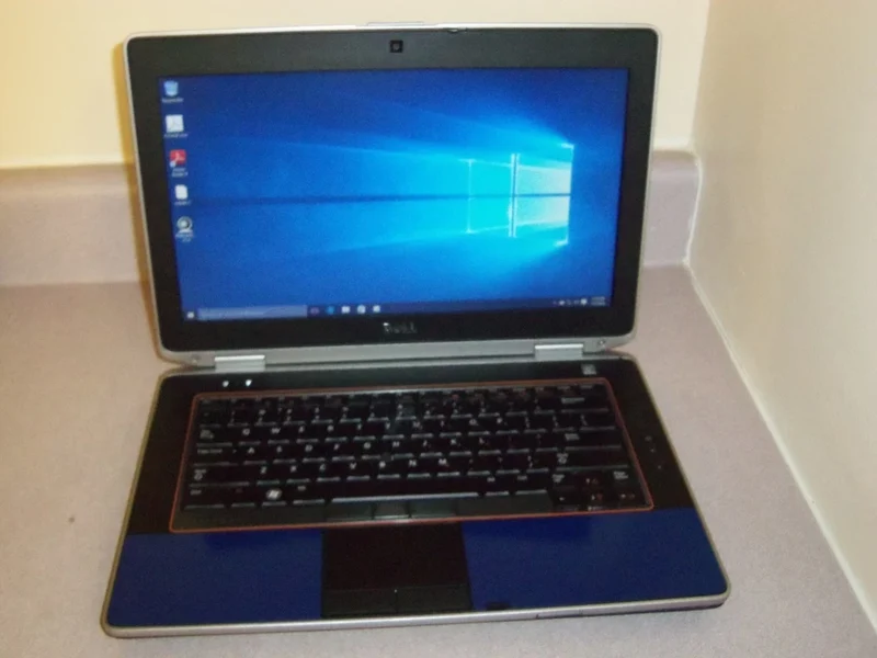 NAVY BLUE DELL LATITUDE, E6420, 14" LAPTOP, INTEL CORE i5 @ 3.00GHz (8GB DDR3, 128GB SSD) WINDOWS 11 PRO, DVD-RW, BACKLIT KEYBOARD