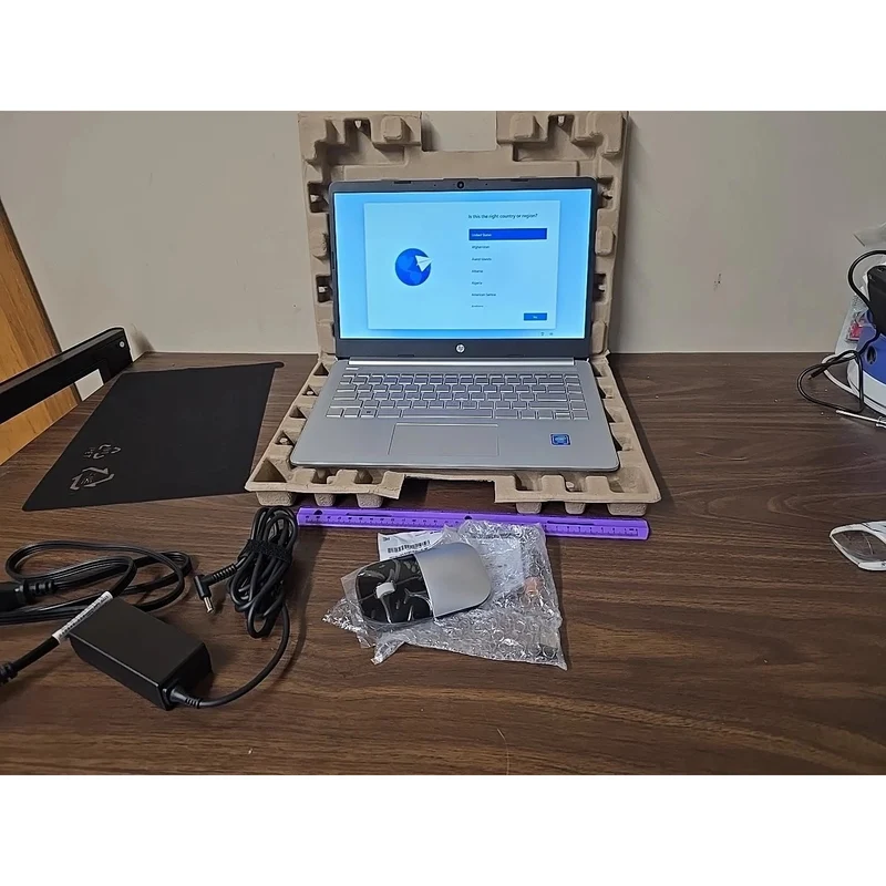 HP Laptop 14 14-DQ0711DS 14" Laptop, Intel Celeron N4120 @ 1.1GHz (4GB RAM, 64GB SSD) Windows 11