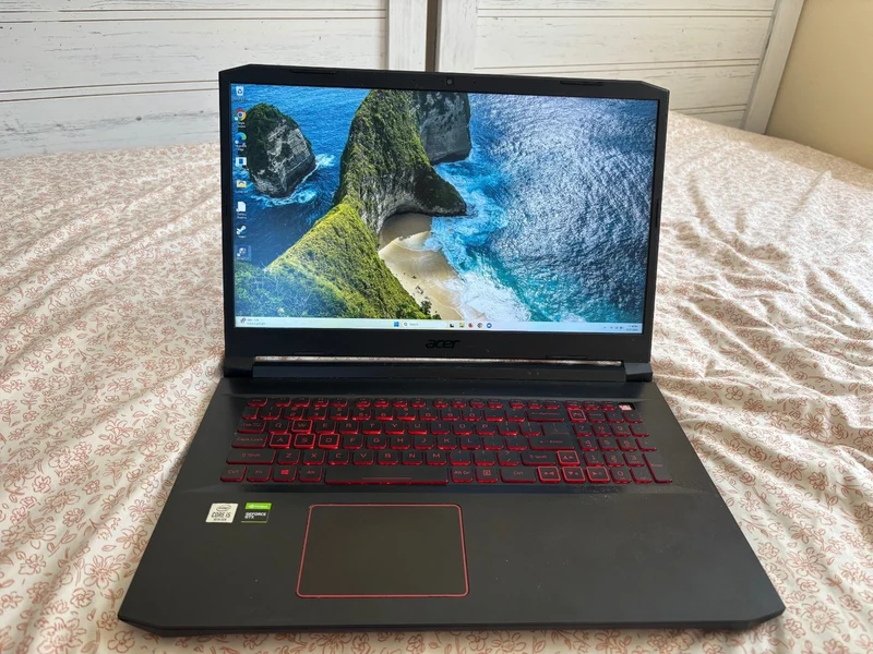 Acer Nitro 5 AN517-52 Gaming Laptop 17.3" HD Display — i5-10300H @ 2.5GHz, NVIDIA GTX 1650, 12GB RAM, 512GB SSD, Backlit Keyboard, Windows 11