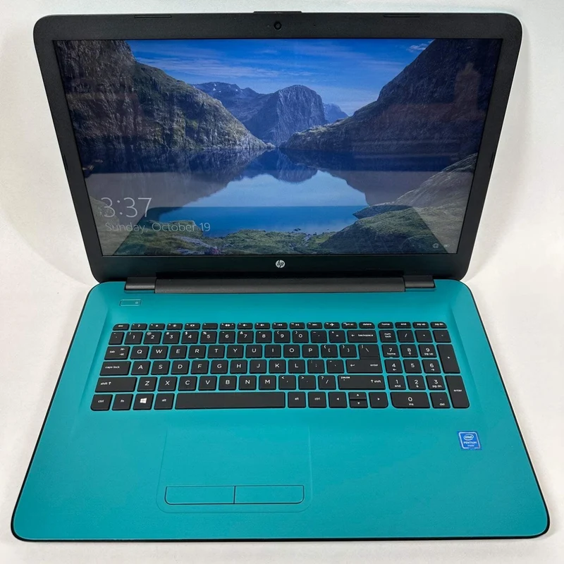 HP Laptop 17-X014DS 17.3" Intel Celeron N3710 @ 1.6 GHz (8GB RAM, 2TB HDD) CD DVD, WINDOWS 11, TORQUOISE