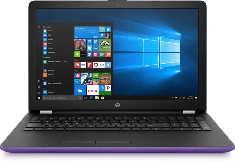 Purple HP 15-bs188cl 15.6" Intel Core I5-8250U @ 1.60GHZ (12GB RAM, 2TB HDD) CD/DVD Windows 10 Laptop