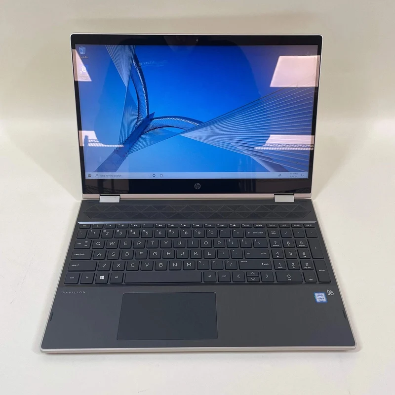GOLD HP Pavilion X360 TOUCHSCREEN Laptop Convertible PC, 15-CR0037WM, 15.6", Intel CORE i5-8250U @ 1.6 GHz (12GB RAM, 512GB SSD) Windows 11