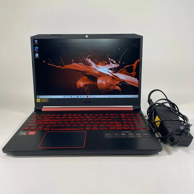 ACER NITRO 5, AMD RYZEN 5 3550H with RADEON VEGA MOBILE GFX @ 2.10 GHZ (8GB RAM, 256GB SSD) AMD RADEON RX 560X Gaming Graphics, Backlit Keys, Windows 11