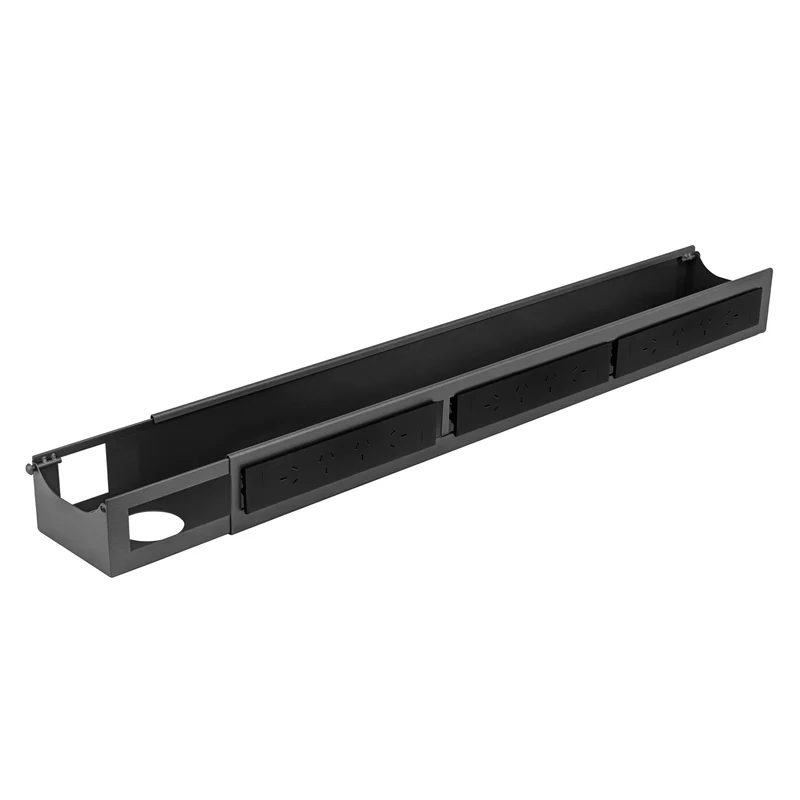Quad Frame Channel + Mounting Bracket - Space Grey / 12 Plugs