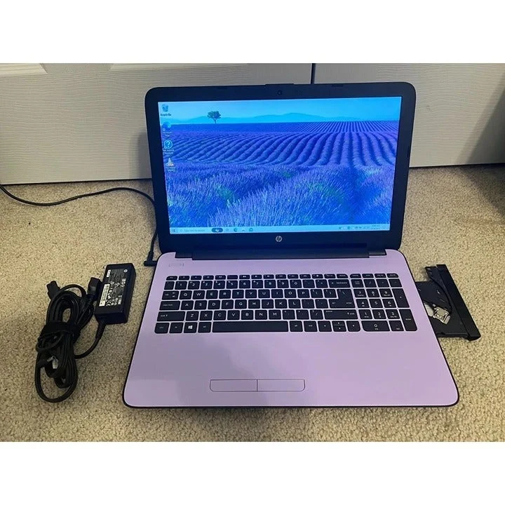 LAVENDER HP 15-BA014CY 15.6" Laptop AMD Quad-Core A12-9700P @ 2.5 GHz (8GB RAM, 500GB HDD) Windows 10, CD/DVD