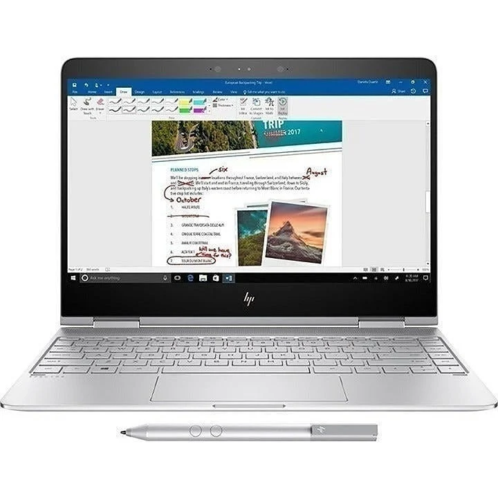 HP SPECTRE X360 15-AP012DX, 15.6" 4K TOUCHSCREEN DISPLAY, INTEL CORE I7-6500U (256GB SSD, 16GB RAM) BACKLIT KEYS, WINDOWS 11