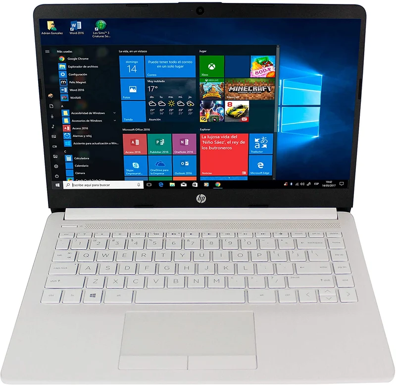 HP 14-dk0012ds 14" AMD A4-9125 (4GB RAM 64 GB eMMC) Wi-Fi Windows 10 Laptop