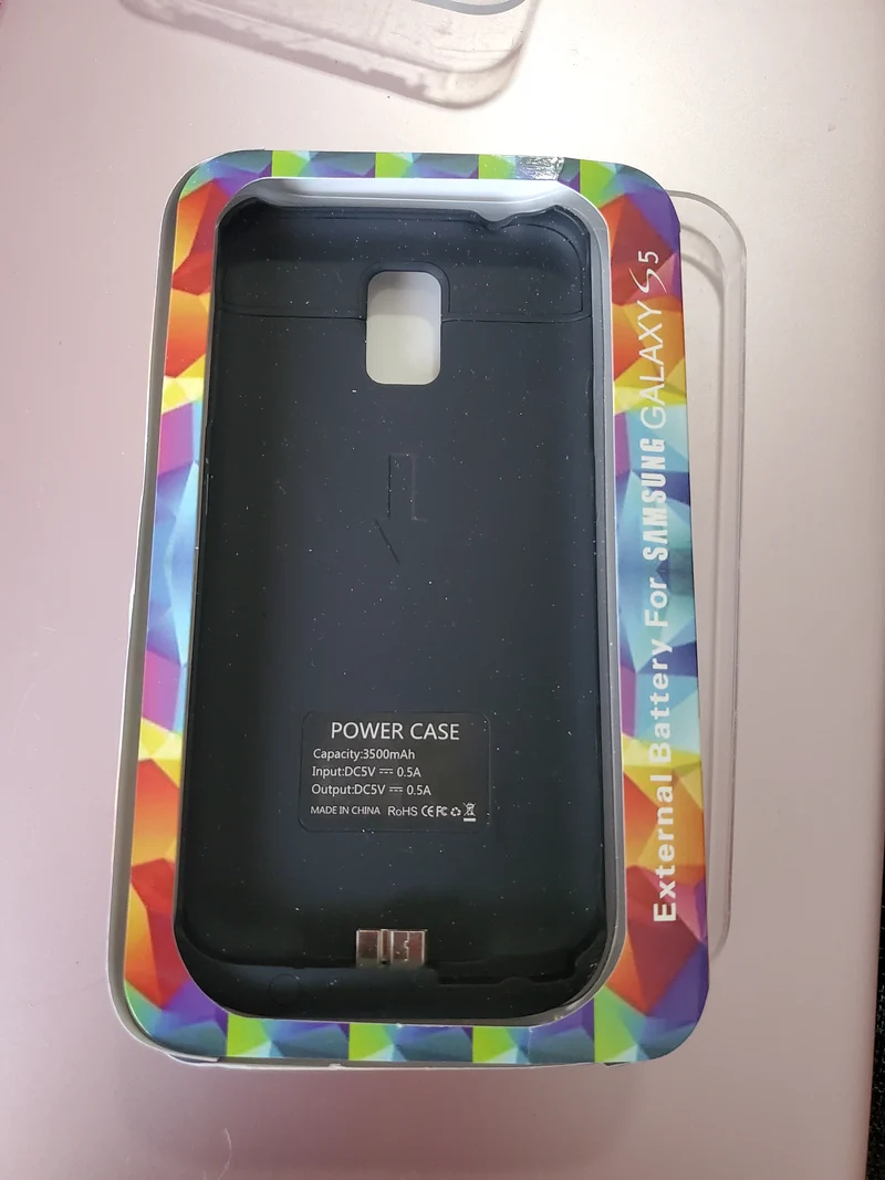 SAMSUNG Galaxy S5 Extended Battery Charging Case, Black