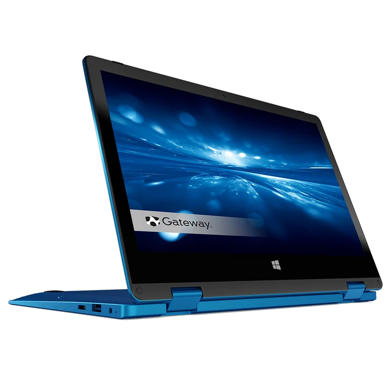 Gateway 11.6" Touchscreen 2-in-1 Convertible Laptop, 4GB RAM 64GB Ultra Slim (GWTC116-2BL) Intel UHD 600 Graphics Windows 10 Laptop, Blue