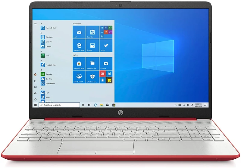 HP 15-dw1081wm 15.6" Intel Pentium Gold 6405U @ 2.4GHz (4GB RAM, 500GB HDD) Laptop, Scarlet Red