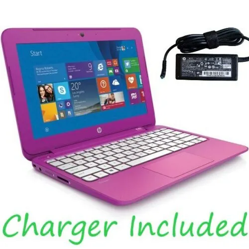 HP Stream Laptop 11-D010WM, 11.6", Intel Celeron N2840 (2GB RAM 32GB eMMC Drive) Windows 10 - PINK