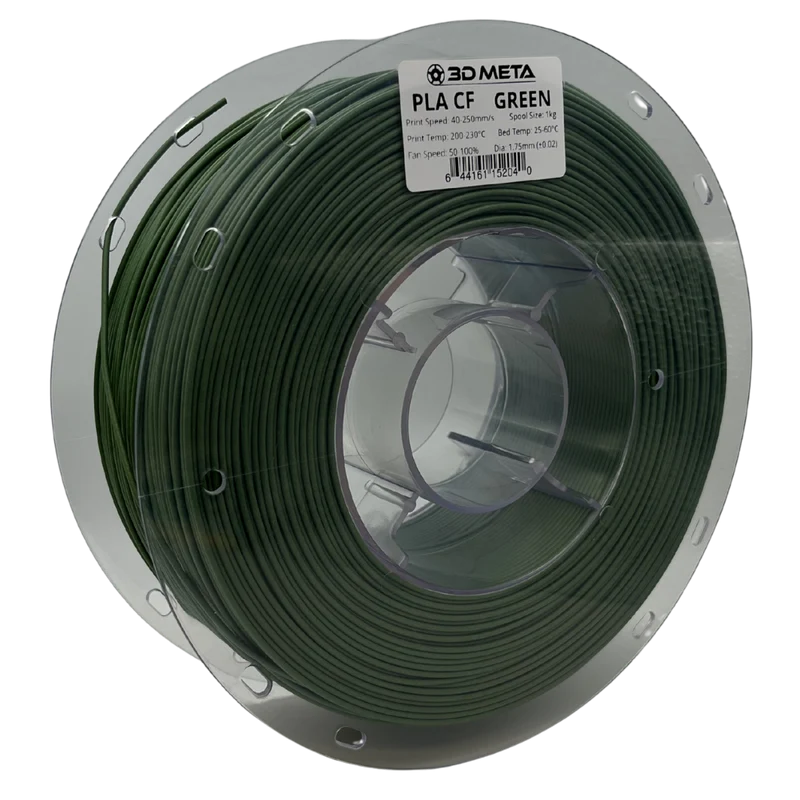 3D META Carbon Fibre PLA 3D Printing Filament - Green