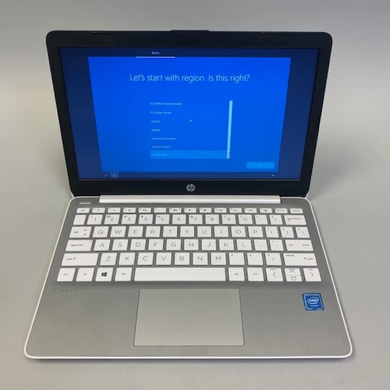 2020 HP Stream 11-ak0035nr 11.6" Laptop, Intel Atom x5-E8000 @ 1.10 GHz (4GB RAM 32GB eMMC Drive) Windows 10 - White