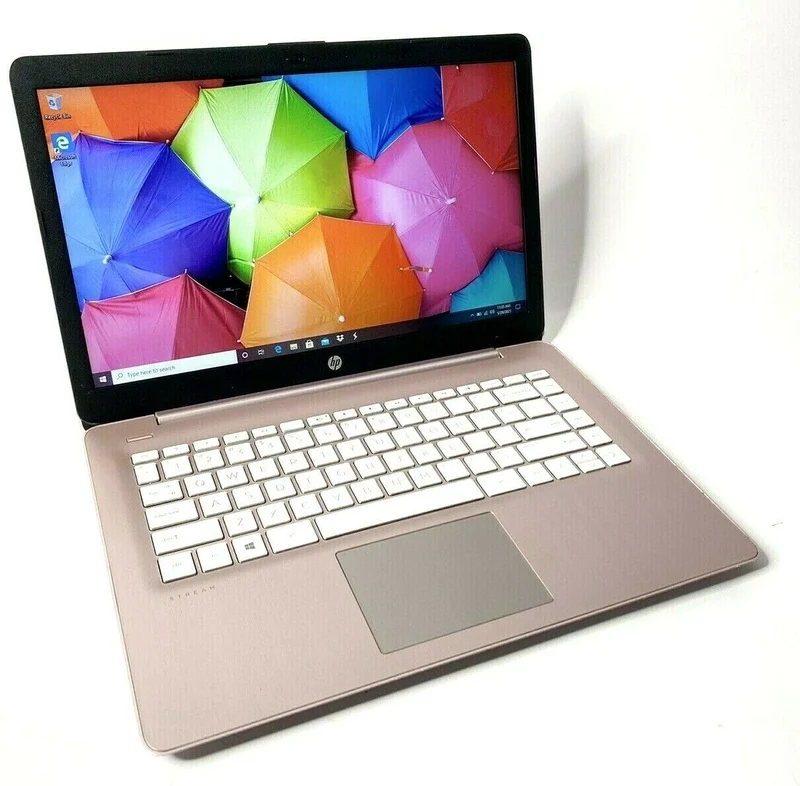 HP Stream Laptop, 14", Intel Celeron N (4GB Ram 32GB eMMC Drive) Windows 10 - Rose Pink
