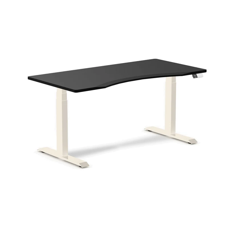 Desky Alpha Dual Sit Stand Gaming Desk - Ergo Edge / 1500x750mm / Wheat