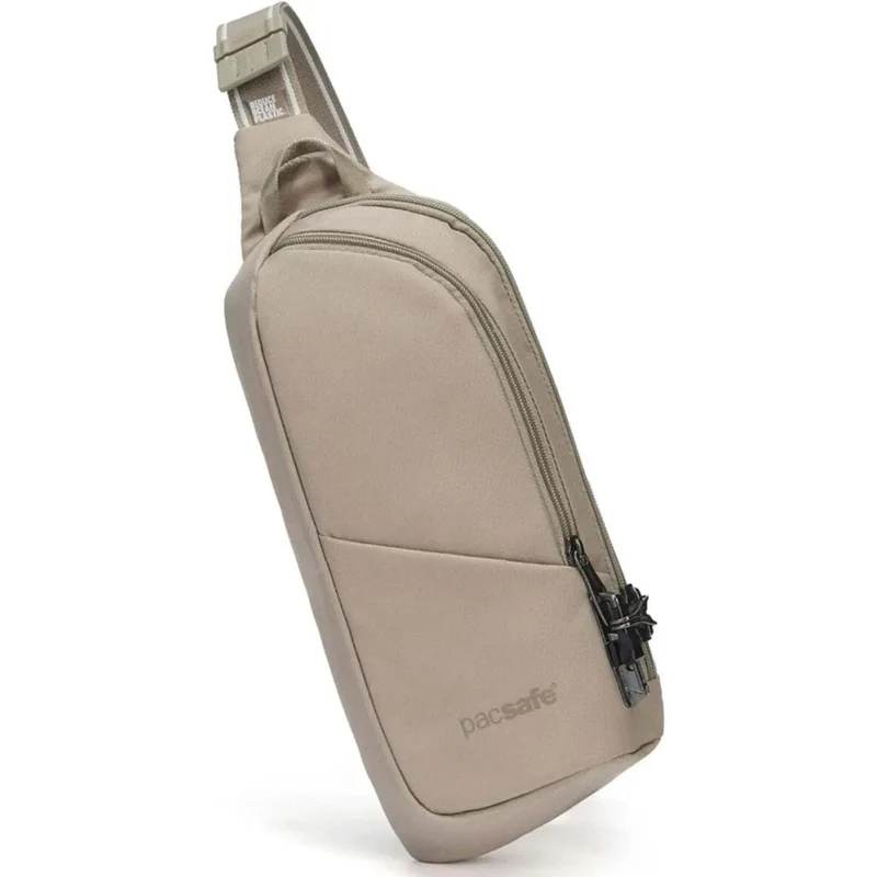 Pacsafe V Action Anti-Theft RFID Blocking Slashguard Sling Pack Beige
