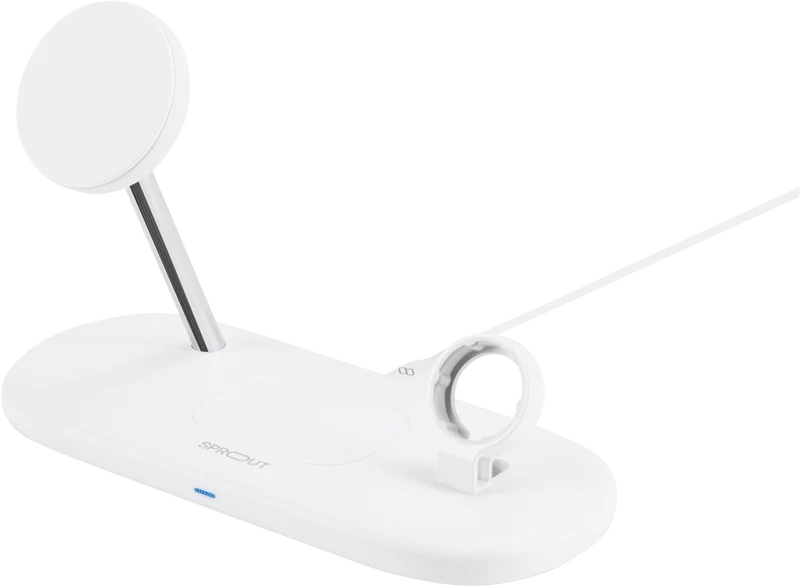 Sprout QI2 3-IN-1 Wireless Charger White