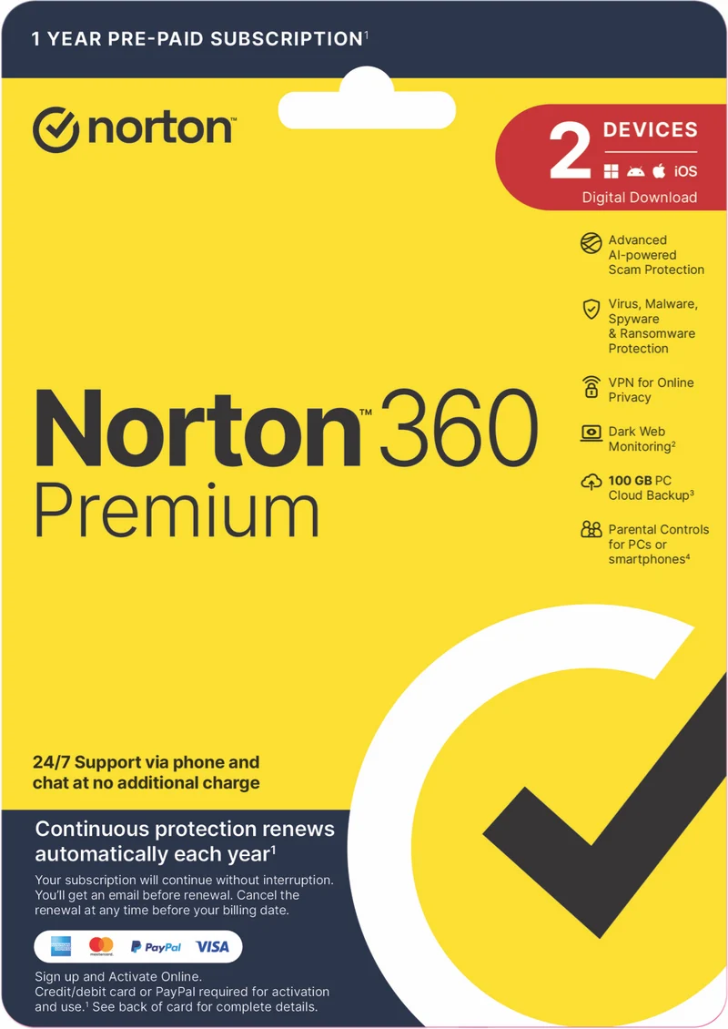 Norton 360 Premium Internet Security (2D 12M)