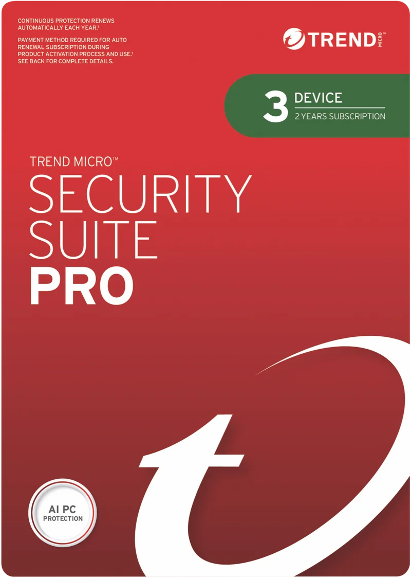 Trend Micro Security Suite Pro 3 Device 2 Year