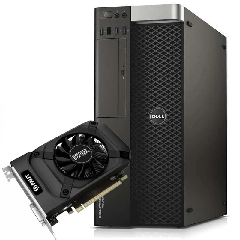 DELL Precision Tower 7810 Workstation | 2x Intel Core Xeon E5-2609 | 32Gb Ram | SSD 1Tb + 3Tb | Nvidia GTX 1050Ti 4Gb | Windows 11 Pro