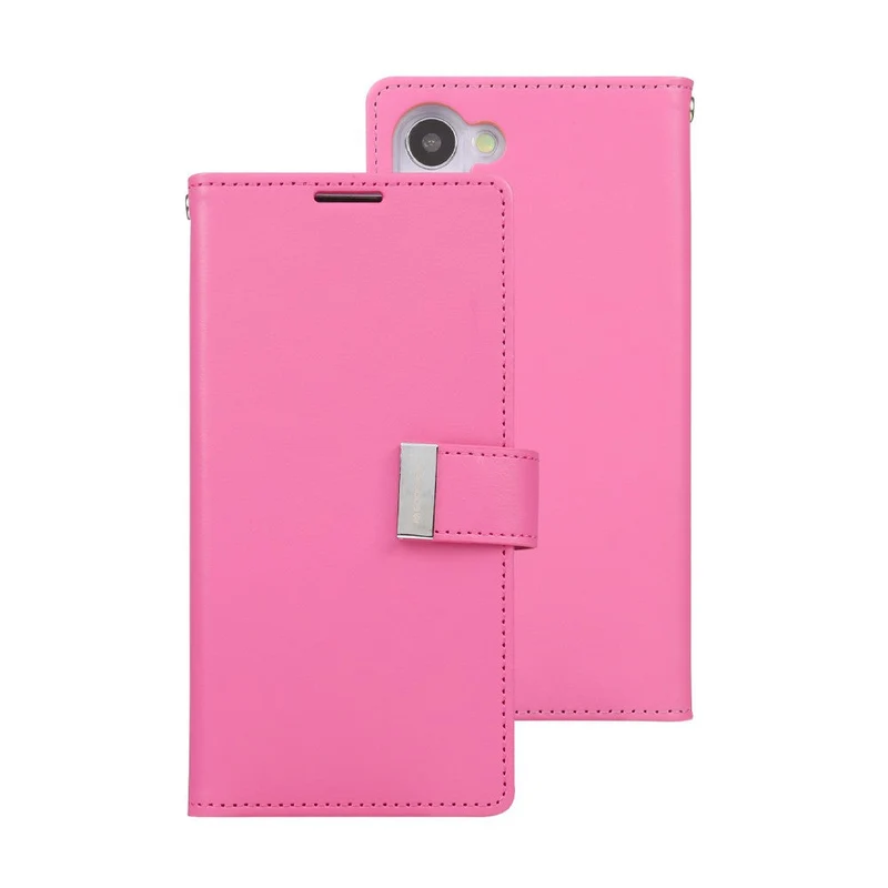 Goospery Rich Diary for Galaxy S23 Ultra - Hot Pink