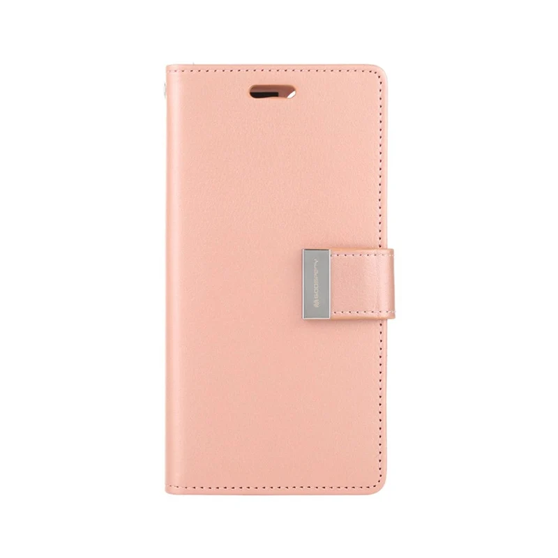 Goospery Rich Diary case for iPhone 14 Pro - Rose Gold