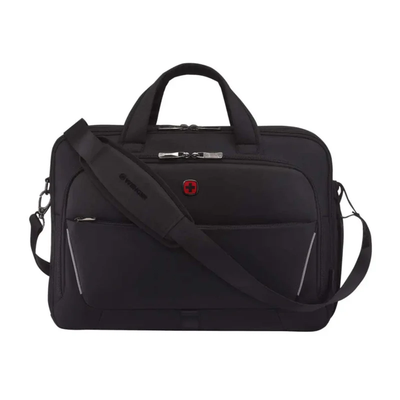 Wenger Icons Meteor 16" - 17" Laptop Brief with Tablet Pocket - Black