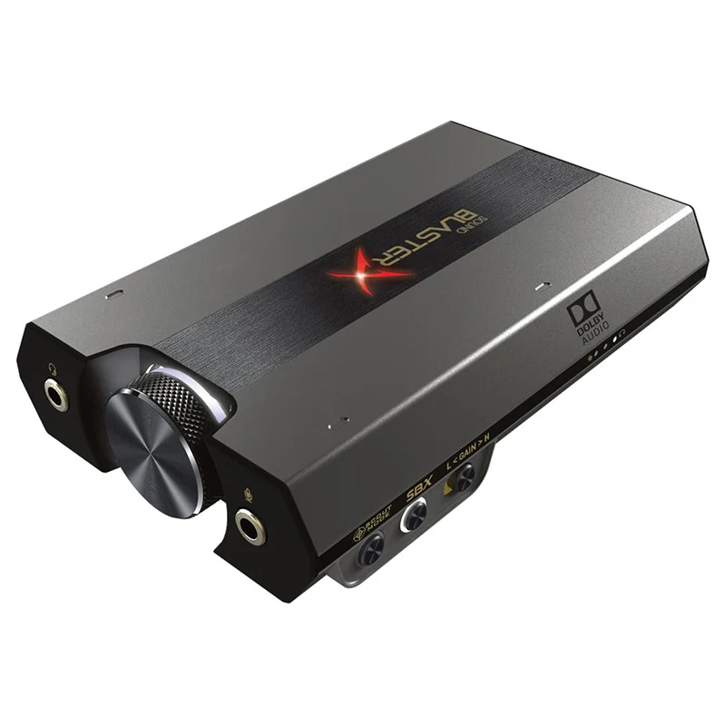 Creative Sound BlasterX G6 USB C 7.1 HD External Console Gaming DAC Amp Sound Card (70SB177000003)