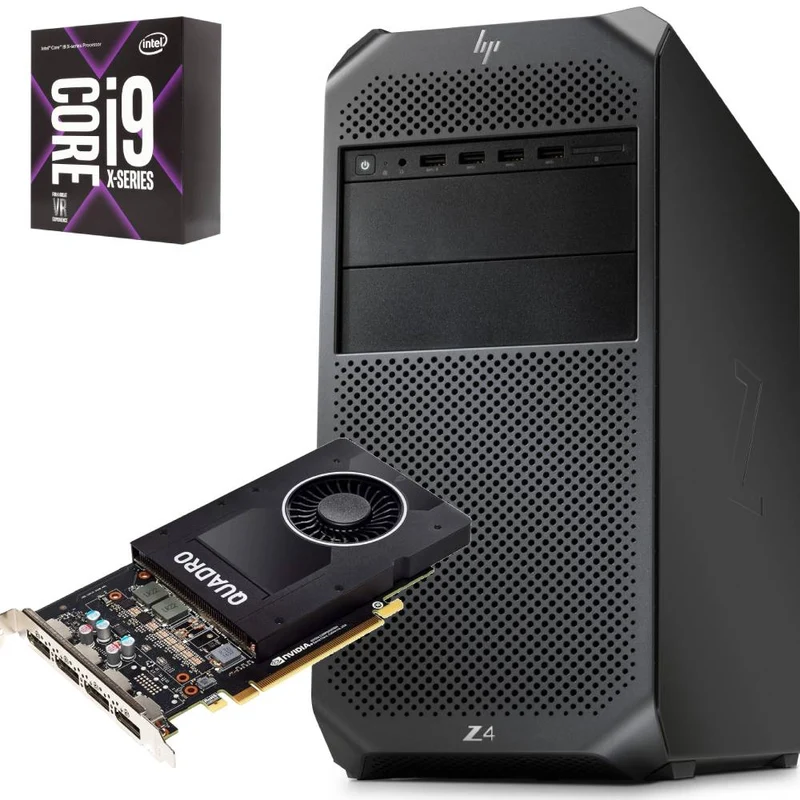 HP Z4 G4 Workstation Tower | Intel Core i9-7900X | Nvidia Quadro P2000 | FreeDOS Potenza e affidabilità per professionisti