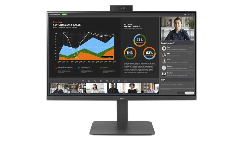 LG 27 Ips Borderless - Webcam Fhd