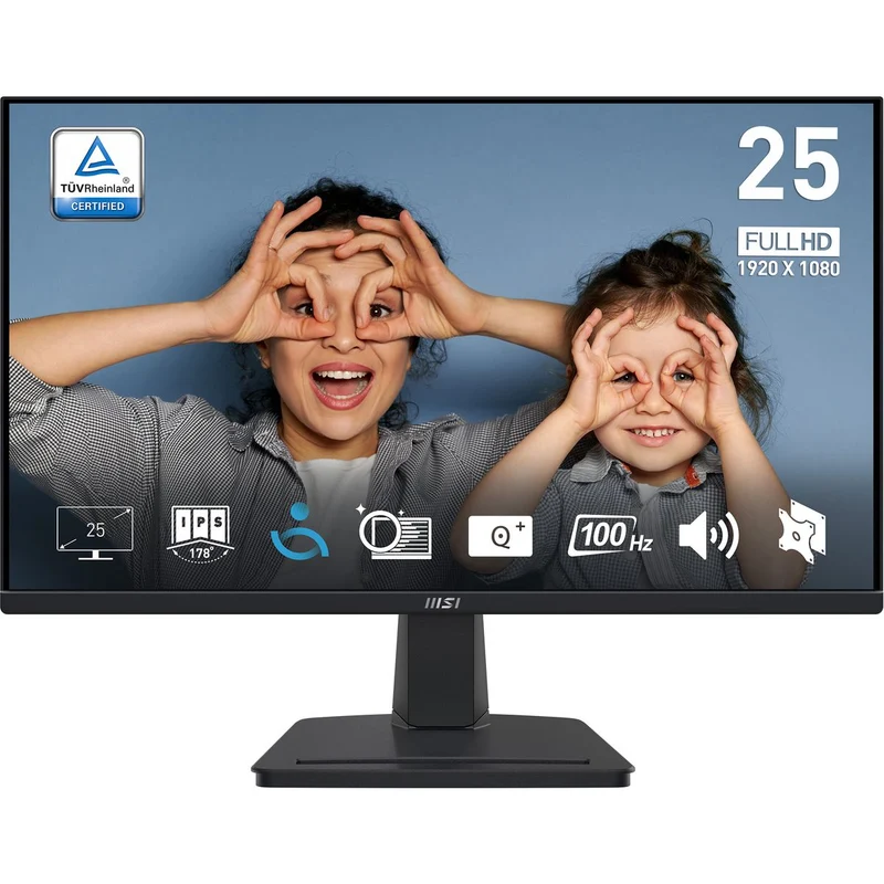 Msi Pro Mp251 24.5 Fhd Hdmi D-Sub Vesa Black