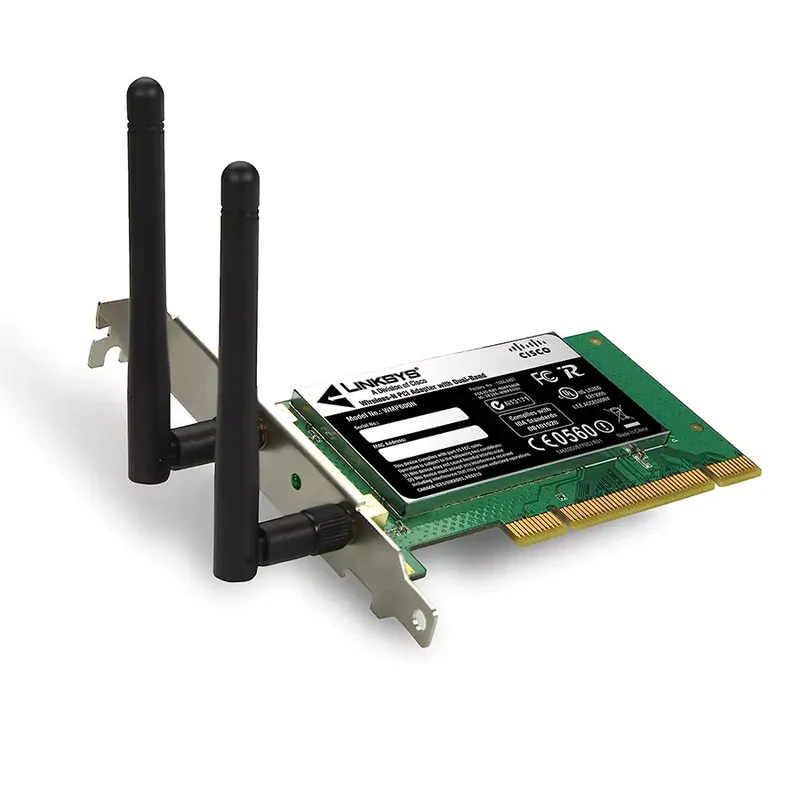 Cisco Linksys WMP600N-EU Adattatore Wireless-N Scheda di rete Wi-Fi PCI 2.4 e 5 GHz Doppia antenna